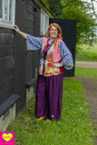 Hadera broek - zomer broek rayon- donkerpaars pants Tantilly 