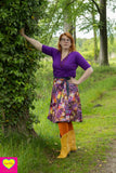 Dubbelzijdige wikkelrok- katoen & jeans-fantasy -happiness in a skirt Cotton skirt Tantilly 