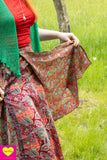 Zijden rok- unieke prints gemixt! -Red Hood skirt Tantilly 