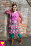 Madera - viscose stretch rok - art cats skirt Tantilly 