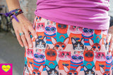 Madera - viscose stretch rok - art cats skirt Tantilly 