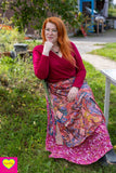 Wrap Top - katoen- cherry- wijdere versie shirt Tantilly 