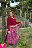 Wrap Top - katoen- cherry- wijdere versie shirt Tantilly 