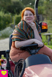 Winterse warme wintersjaal - forest stripes Scarves Tantilly 