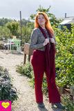 Priscilla Sweater - retro groen- warme viscose shirt Tantilly 