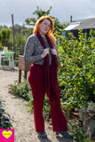 Priscilla Sweater - retro groen- warme viscose shirt Tantilly 