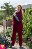 Priscilla Sweater - retro groen- warme viscose shirt Tantilly 