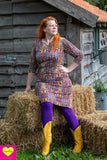 Devi jurk- katoen- DNA Three quarter sleeves Tantilly 