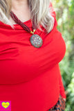 Waterval top viscose- felrood- lange mouwen shirt Tantilly 