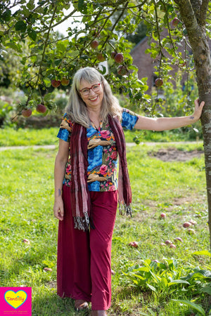 Elin top -viscose- cowboy