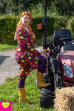Zoe raya jurk -lange mouwen - viscose- kiara Made by tantilly tantilly 