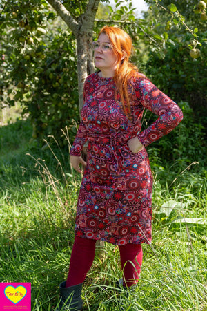Chantal dress - skylaxy bordeaux