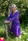 Martinique jurk- trots als een pauw- travelstof Every day dress Tantilly 
