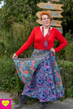 Wrap Top - katoen- felrood- wijdere versie shirt Tantilly 