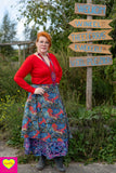 Wrap Top - katoen- felrood- wijdere versie shirt Tantilly 