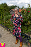 Zoe raya jurk -lange mouwen - viscose- Colchester Made by tantilly tantilly 