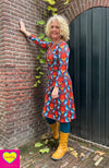 ZOE LIZOYA - long sleeves winter dress - travel fabric - retro aveanka Made by tantilly tantilly 