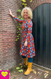 ZOE LIZOYA - long sleeves winter dress - travel fabric - retro aveanka Made by tantilly tantilly 