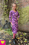 Zoe Kleid Himmelblau Blumendruck