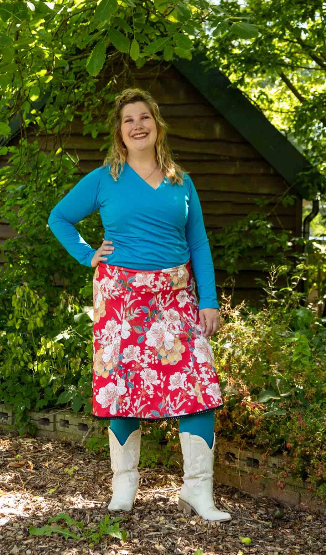 Marissa blouse katoen- gemaakt door Tantilly- linda