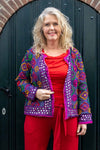 Embroidery boho jacket- inside cotton layer- made by Tantilly - purple sunset Every day dress Tantilly 