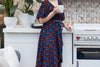 The new Alice wrap dress -love print- made by Tantilly- rayon Wrap dress Tantilly 