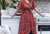 The new Alice wrap dress -kameleon- made by Tantilly- rayon Wrap dress Tantilly 