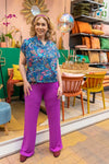 Tantilly's Ultimate pants - casual & chique- bright purple pants Tantilly 