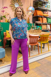 Tantilly's Ultimate pants - casual & chique- bright purple pants Tantilly 