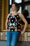 Natural botanic cotton collection, Crochet top Ibiza-style - BLACK - limited edition cardigan Tantilly 