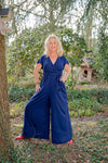 Anastasia jumpsuit - dark blue- made by Tantilly Made by tantilly tantilly 