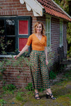 50's retro style pants- retro ginkgo - made by Tantilly- happy print pants Tantilly 