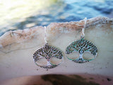 Big Tree of life mix roots - sterling silver earrings jewelry Tantilly 