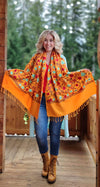 Shanila embroidery handmade scarf - magical flowers Scarves Tantilly 