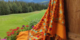 Shanila embroidery handmade scarf - magical flowers Scarves Tantilly 
