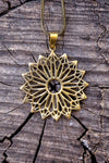 Monro star's - gold brass necklace jewelry Tantilly 