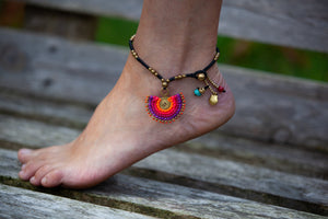 Ankle Strap- Handmade macrame -  tantilly colors-last one