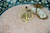 Classic tree of life - gold brass necklace jewelry Tantilly 