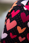 New Twisted stretch wrap top- 3/4 sleeves-heart retro print- made by Tantilly Twisted top Tantilly 