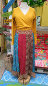 Viva handmade boho skirt- patchwork design- 100% cotton- made by Tantilly skirt Tantilly 