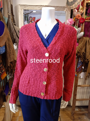New cardigan - Tantaya - stone red- made by Tantilly cardigan Tantilly 