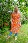 Zoe dress orange flowers- made by Tantilly Made by tantilly tantilly 