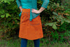 Sherry cotton corduroy skirt - orange green dots Corduroy skirt Tantilly 