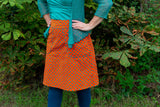 Sherry cotton corduroy skirt - orange green dots Corduroy skirt Tantilly 