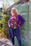 Ventenilla blouse -made by Tantilly- rainbow kiwi shirt Tantilly 