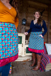 New!!! Poppy reversible cotton skirt made by Tantilly- new print Reversible skirt Tantilly 