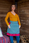 New!!! Poppy reversible cotton skirt made by Tantilly- new print Reversible skirt Tantilly 