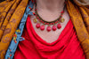 Handmade Gypsy Queen Necklace Beads - red coral jewelry Tantilly 
