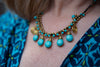 Handmade Gypsy Queen Necklace Beads - turquoise jewelry Tantilly 