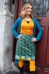 New!!! Poppy reversible cotton skirt made by Tantilly- galaxy Norma brown Reversible skirt Tantilly 